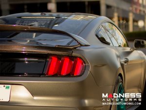 Ford Mustang Rear Spoiler by Anderson Composites - Carbon Fiber - GT350r Style - Type GR